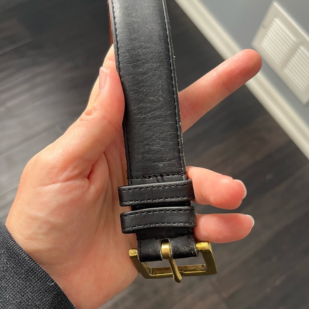 Coach 7600 Black Leather Belt- Size 42”/ 105cm - Picture 9 of 12